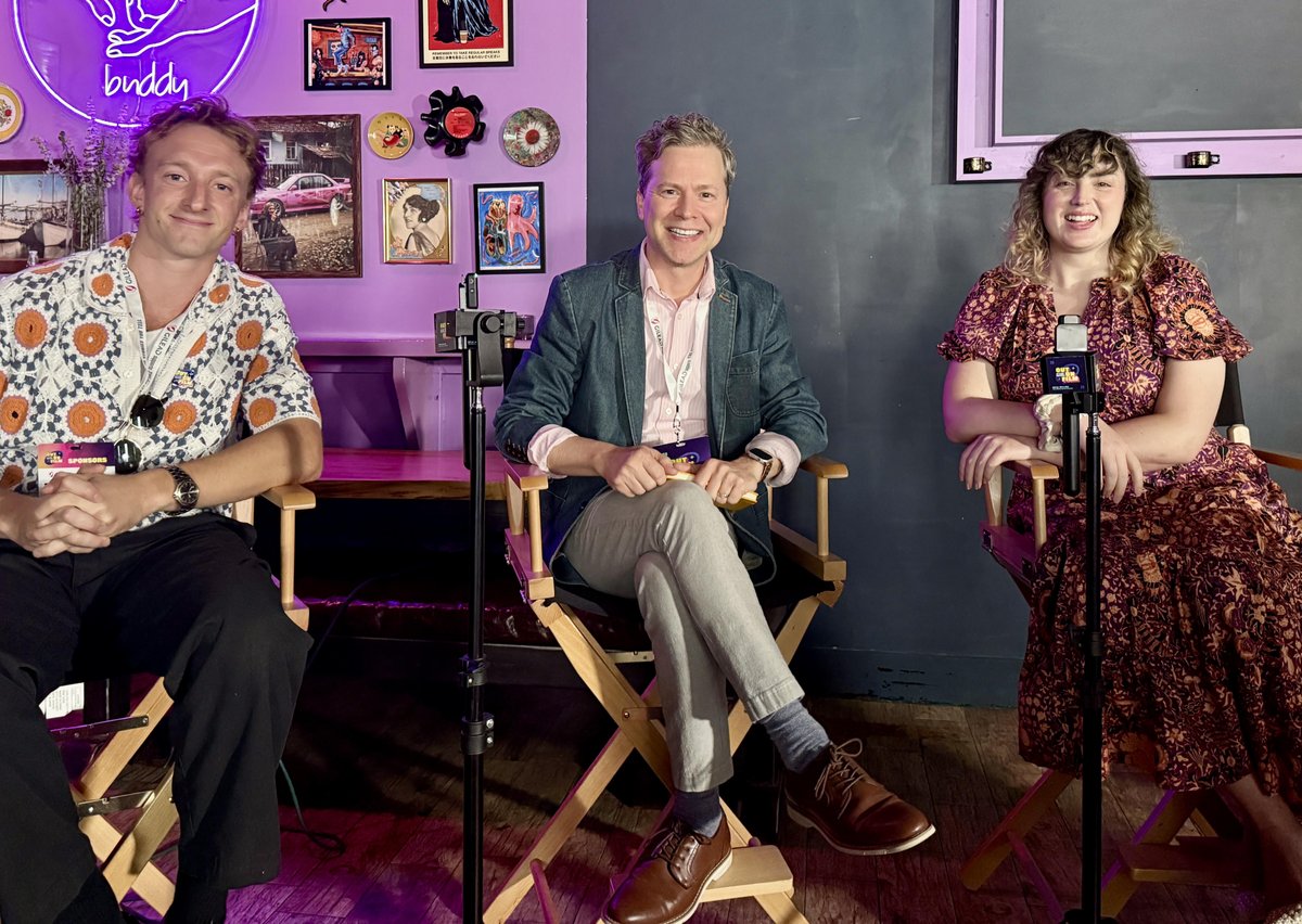 OutonFilm's tweet photo. THANK YOU for joining us for the Queer Film Summitโs second panel of 2026, CAST: POPULATING OUR WORLD! ๐ฌ๐ณ๏ธโ๐
Much love to J.D. Starnes, Clifton Guterman, & Betti for sharing your voices and supporting #OOF39. โค๏ธ
#OutOnFilm #QueerFilmSummit https://t.co/P5Spgc6gEB