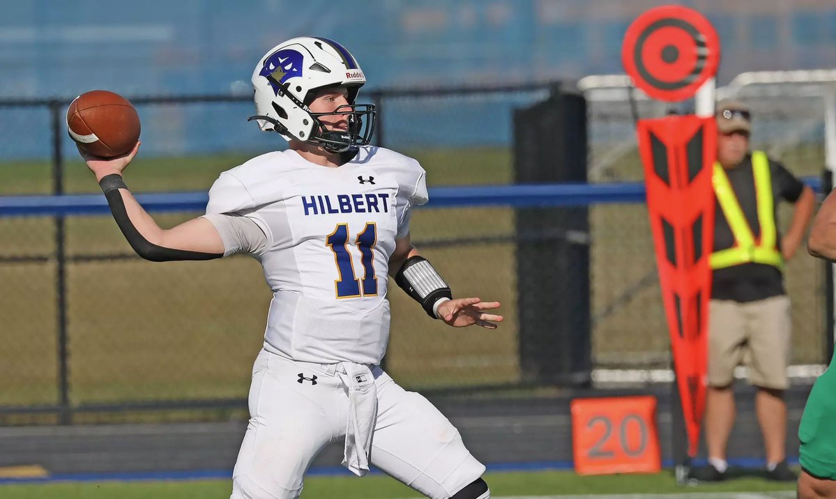 MarkCBlank27's tweet photo. Had a great phone call with @Coach_McKeone, im blessed to receive another opportunity to play football at @HilbertHawksFB , great program and coaches and school.  
@VisionQb 
@tknipp9 
@PrepRedzoneWV 
@mosesk225 https://t.co/OZogLWXZIV