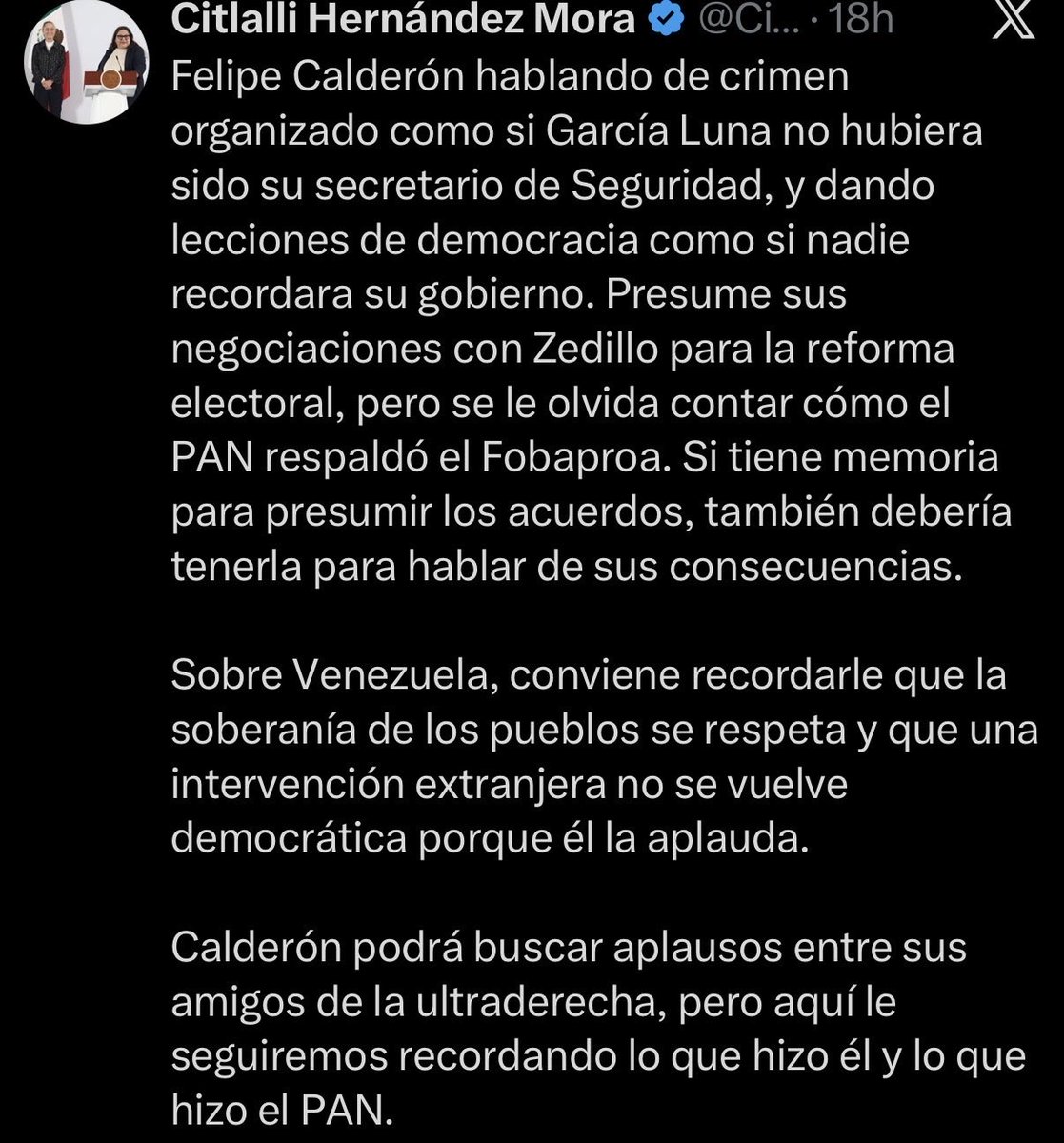 luis_gj's tweet photo. Mi @CitlaHM , cada día más guapa y radiante, mi pimpollo. 

Ahora, hermosa, ayúdame con una duda: si Calderón queda marcado porque García Luna fue su secretario, ¿qué hacemos con AMLO teniendo a Adán Augusto como secretario de Gobernación, hoy bajo fuertes señalamientos políticos por el caso de La Barredora?

Porque memoria tienes, guapísima. Nomás que qué casualidad que siempre se te acaba justo cuando llegamos a tu narcopartido, princesa.