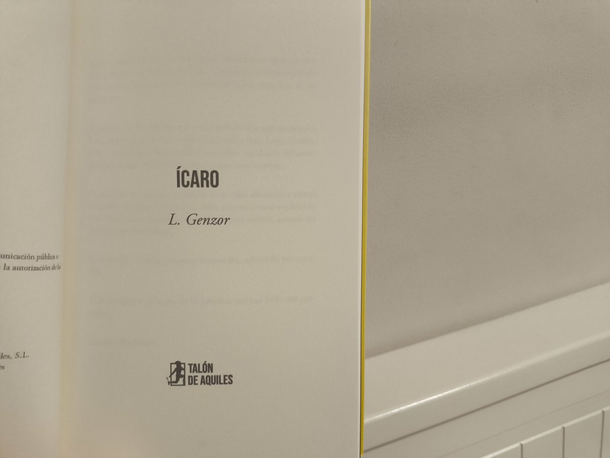 genzoriti_'s tweet photo. Muy emocionado de poder decir que mi segundo poemario sale hoy!!! ☀️
Os presento "Ícaro", ya a la venta en este link <3
https://t.co/iSRTnEMDP6 https://t.co/JSDFyZOGYP