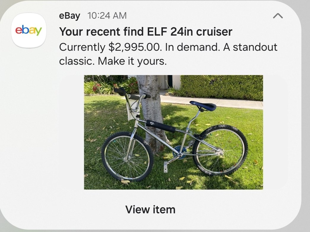 ElfKennyat's tweet photo. Bad ass whip right here!
#ELFBMX @eBay #BMX https://t.co/LSqSEjWm0u