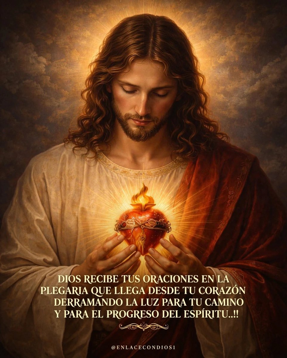 ENLACECONDIOS1's tweet photo. DIOS RECIBE TUS ORACIONES DE LA PLEGARIA QUE LLEGA DE TU CORAZÓN DERRAMANDO LA LUZ PARA TU CAMINO Y PARA EL PROGRESO DE TU ESPÍRITU..!!
#Diosentrenosotros
#Enlaceespiritual
#Luzinterior https://t.co/NKnwxLm1Dw