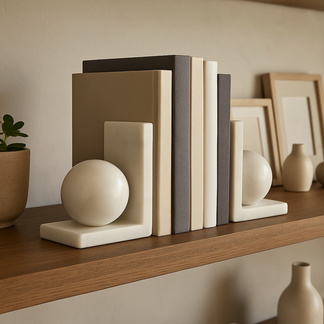 danieljdevries's tweet photo. Everything is digital, but people still like frames and bookends on their shelves and tables.

Today's Sagebrook Home frames and bookends make the case for physical. The 5x7 gold In Bloom frame brings butterfly sculpture to a shelf, the 4x6 Petals frame carries blue and white florals, and two sets of marble bookends, one with white orbs and one with wood and brass, give a row of books something worth leaning on.

Phones hold the photos and tablets hold the books, yet shelves and tables still call for something real, and frames and bookends remain a strong business for us. We are providing site-ready photography with each piece, so it can go live quickly on your ecommerce site and social, and show up across online search, omnichannel, and AI-driven discovery. The picture makes the first sale.

#WholesaleDecor #SagebrookHome