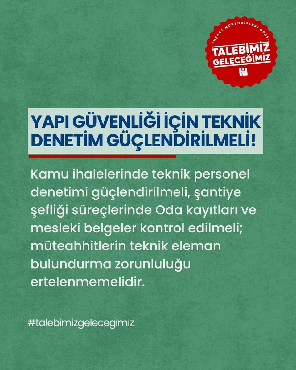 imomerkez's tweet photo. Yapı güvenliği, yapı stokunu bilmekle ve etkin denetimle başlar. 
#talebimizgeleceğimiz #İMO #inşaatmühendisleriodası https://t.co/UfopVNnqLg