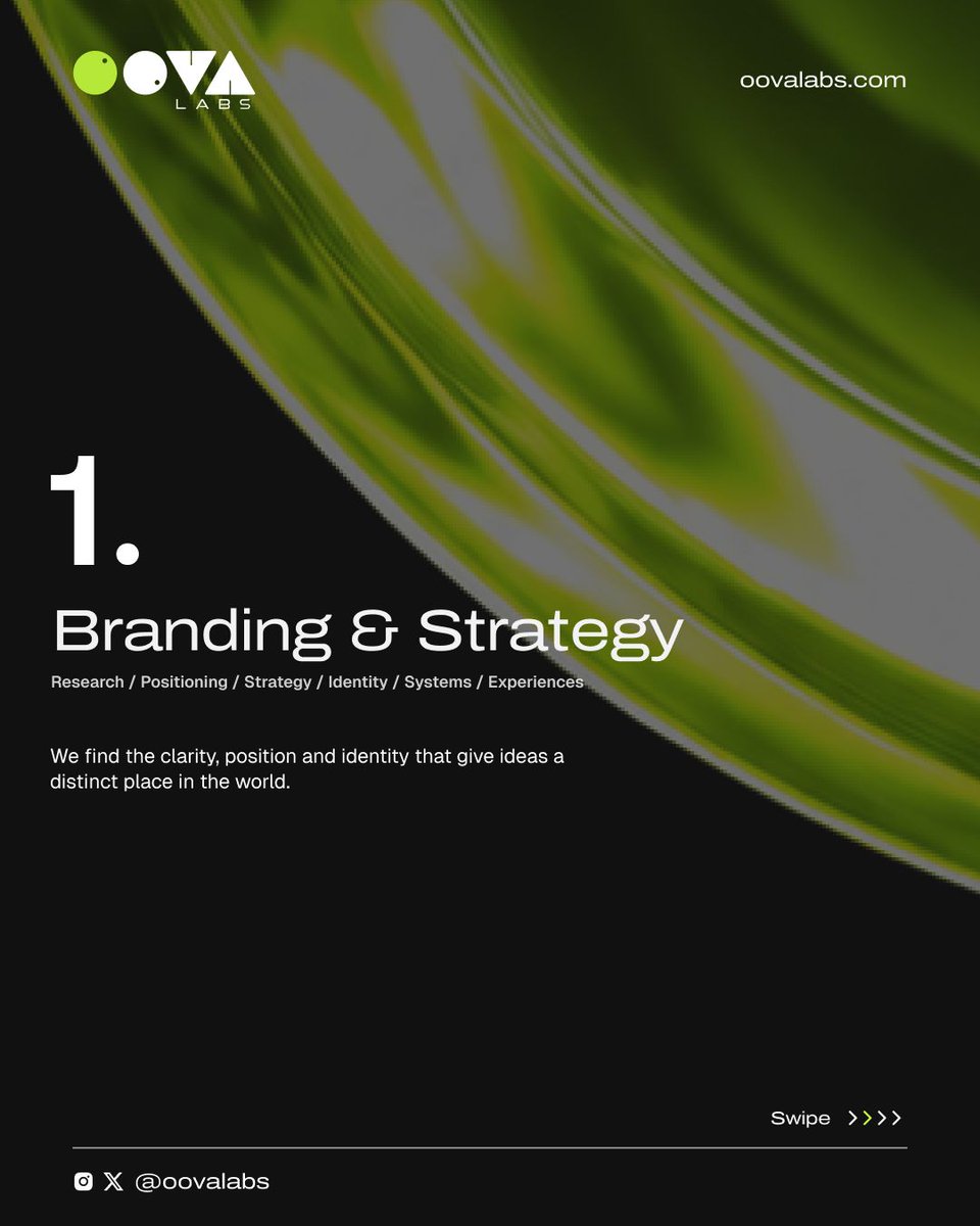 oovalabs's tweet photo. We connect the disciplines it takes to turn an idea into something real:
→ Branding &amp; Strategy
→ Product Design
→ Software Development
From the thinking behind it to the technology that makes it work.
Possibility → Form.
#OOVALabs https://t.co/I09dZmlHrp