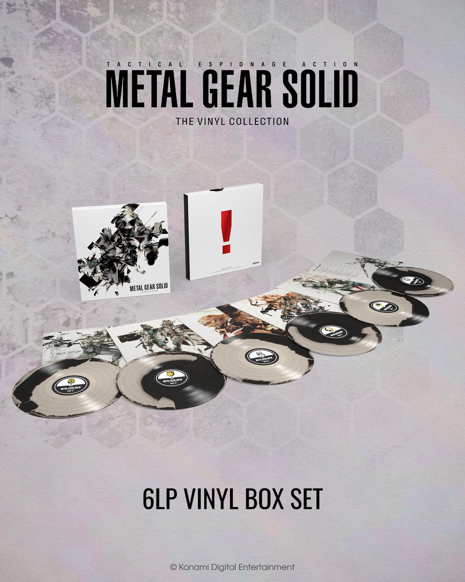 videogamedeals's tweet photo. Pre-Order: Metal Gear Solid: Vinyl Selections Exclusive Edition Deluxe Double Vinyl Repress $42 via Laced. https://t.co/KCNRaCgqEF

Exclusive Edition Deluxe X6LP Boxset $145 https://t.co/sAwBNgHgLP