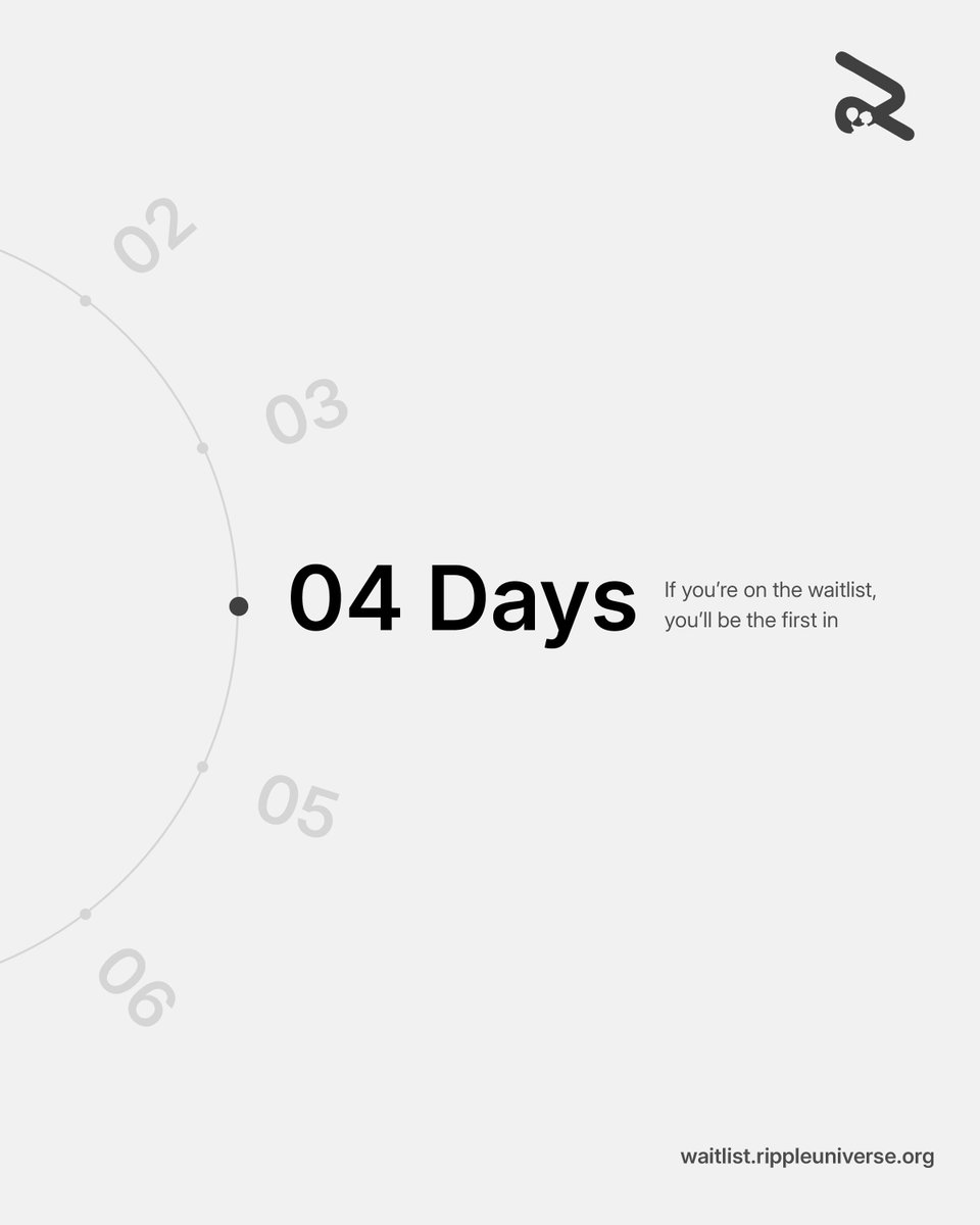 ripple_universe's tweet photo. 4 days until Ripple Universe launches. ⏳💜🛸
waitlist = first access + early bird offers + first look.
join now 👇
https://t.co/kVu4sq5ymW
#RippleUniverse https://t.co/vSV17X55c9