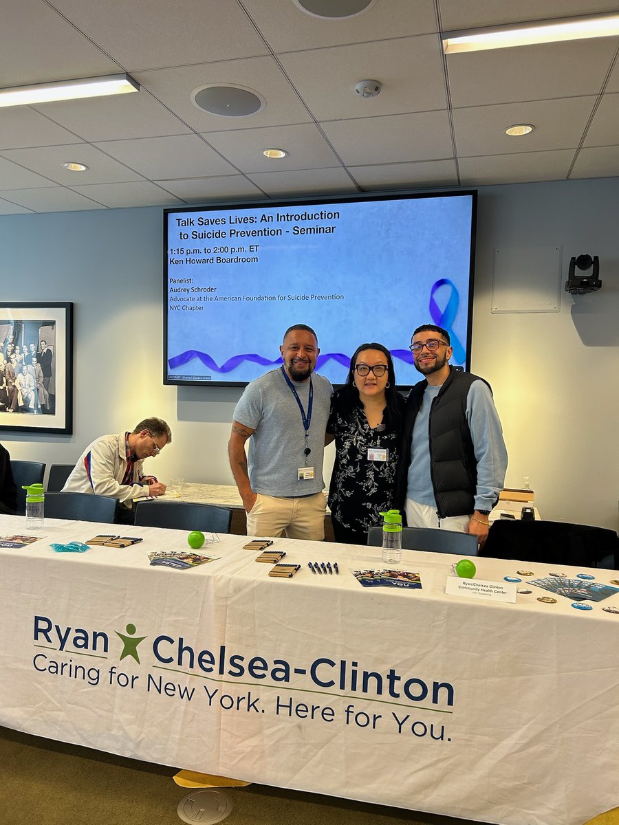 RyanHealthNYC's tweet photo. Ryan Chelsea-Clinton joined @sagaftraโs Annual Health Fair on Sept. 22! ๐๐ Our team provided vision screenings, rapid HIV & Hep C testing, health information, and giveaways while connecting with SAG-AFTRA members.
#RyanHealth #SAGAFTRA #CommunityHealth https://t.co/XfimIOemWH