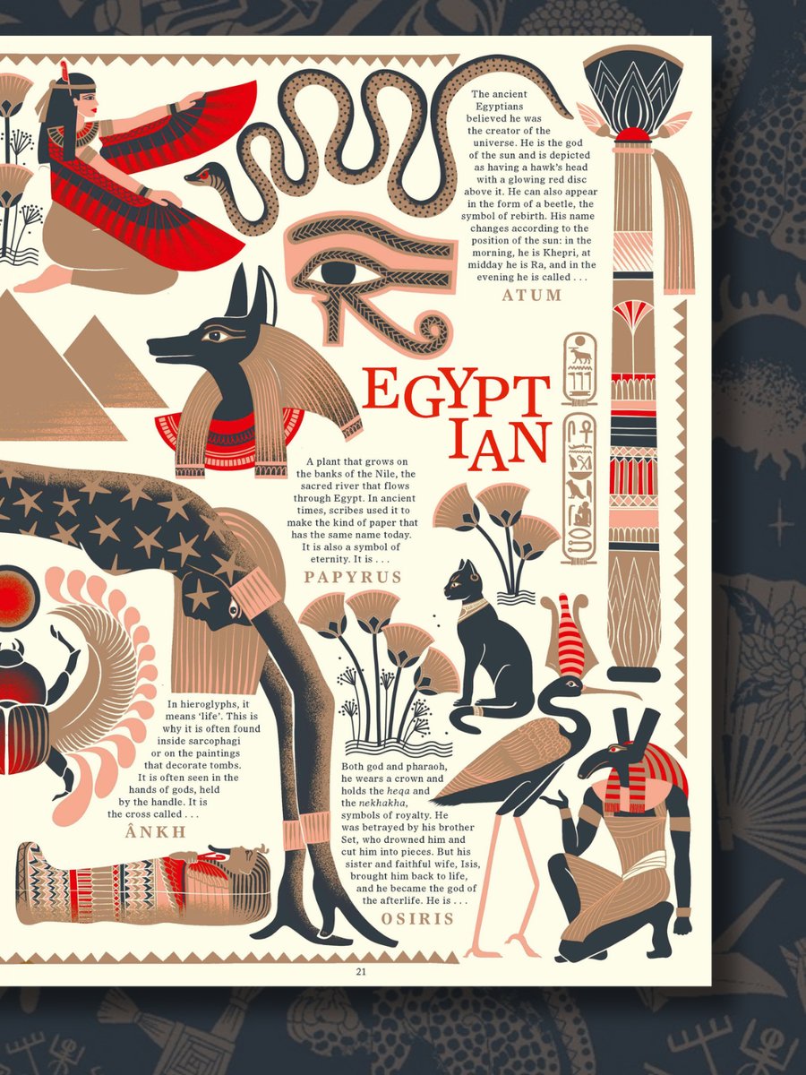 HarperCollinsCh's tweet photo. Crack open the pages of Myths and discover gods, monsters and legends from across the globe! 🌏✨ Stunning illustrations bring ancient stories to life — can you spot all the mythological creatures hiding in the artwork? 👀📖 https://t.co/s9zUj0kfbz