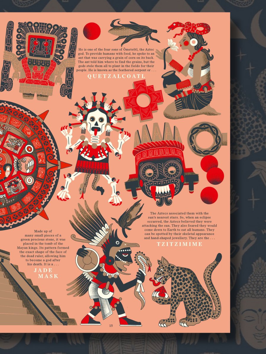HarperCollinsCh's tweet photo. Crack open the pages of Myths and discover gods, monsters and legends from across the globe! 🌏✨ Stunning illustrations bring ancient stories to life — can you spot all the mythological creatures hiding in the artwork? 👀📖 https://t.co/s9zUj0kfbz