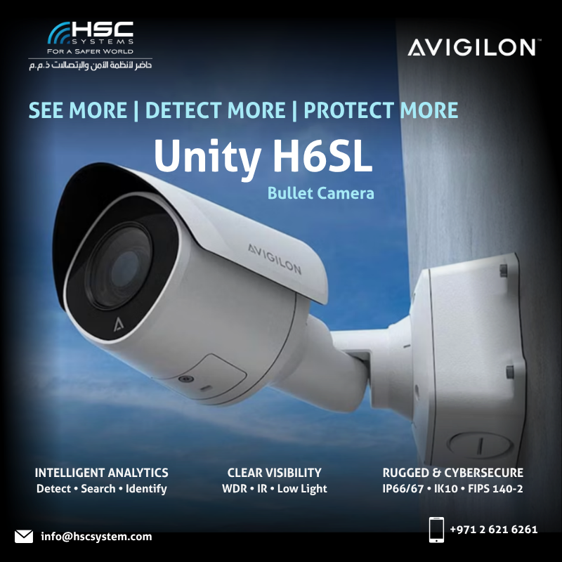 HSCSystem's tweet photo. Smarter detection, clearer visibility and rugged protection with the Avigilon H6SL Bullet Camera.
#HSCS
#forasaferworld #uae #abudhabi #dubai #digitaltransformation
#MotorolaSolutions #Avigilon #H6SL
#Cybersecurity #ONVIF #UnityVideo
#ملتزمون_ياوطن
#نتصدر_المشهد https://t.co/7PfBt03SiE