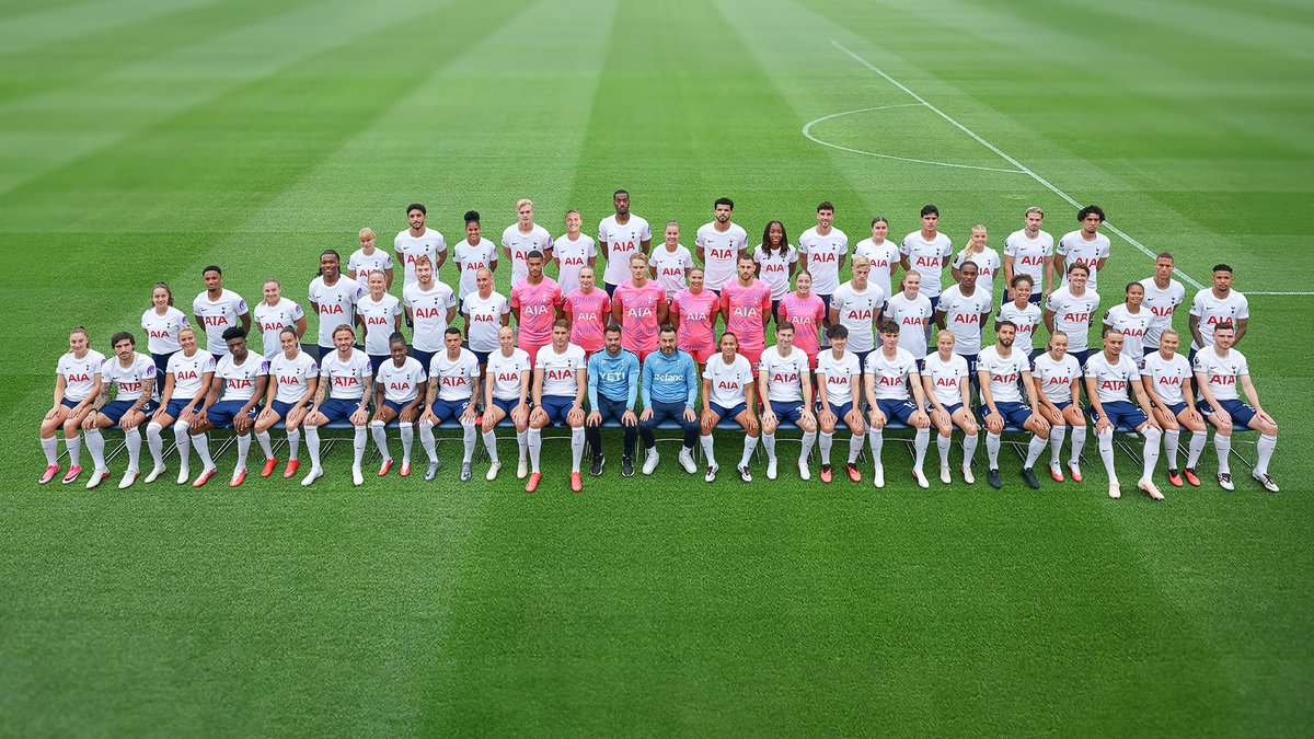 SpursOfficial's tweet photo. One Club.

Our men's and women's teams came together for our 2026/27 squad photo 🤍 https://t.co/rE7Jadijg4