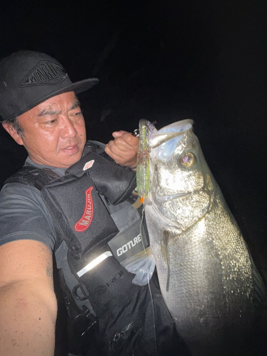 2224K's tweet photo. 最高
今日だけは浮かれさせて
ください
サーフヒラ94cm
もちろんUKBW170F
メモリアルサイズに感無量
マルジンスタッフとして
1人の釣り人として
最高に嬉しい魚
有難う

しかしメチャクチャ強く
重かった

ロッド　パームス
ショアガンエヴォルブ103h+
リール　シマノ
20ツインパワーC5000xg
ライン　シマノ
ハードブル2号
リーダー　バリバス
VEPショックリーダー40lb
#マルジン
#UKBW170F