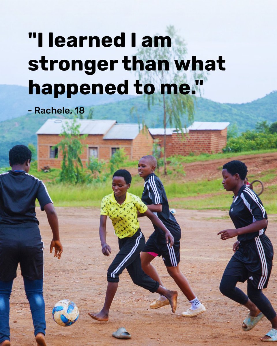 RightToPlay_UK's tweet photo. For many young women in Burundi, stigma and limited access to mental health support mean there is nowhere safe to turn when life becomes overwhelming.  But through sport, Rachele found the safe space she needed – in movement, in play, and in the company of others who understood https://t.co/wKztYdqtDH
