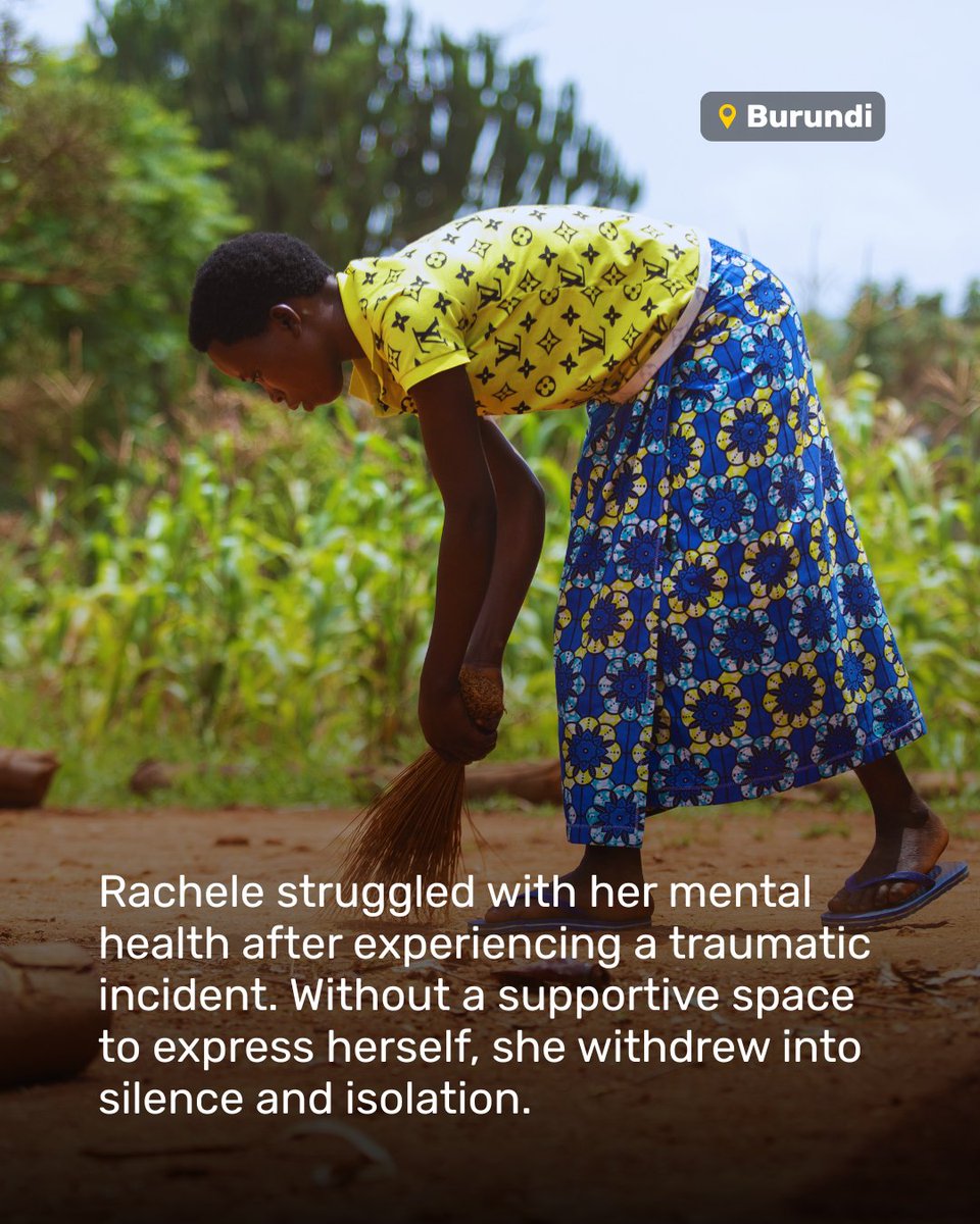 RightToPlay_UK's tweet photo. For many young women in Burundi, stigma and limited access to mental health support mean there is nowhere safe to turn when life becomes overwhelming.  But through sport, Rachele found the safe space she needed – in movement, in play, and in the company of others who understood https://t.co/wKztYdqtDH