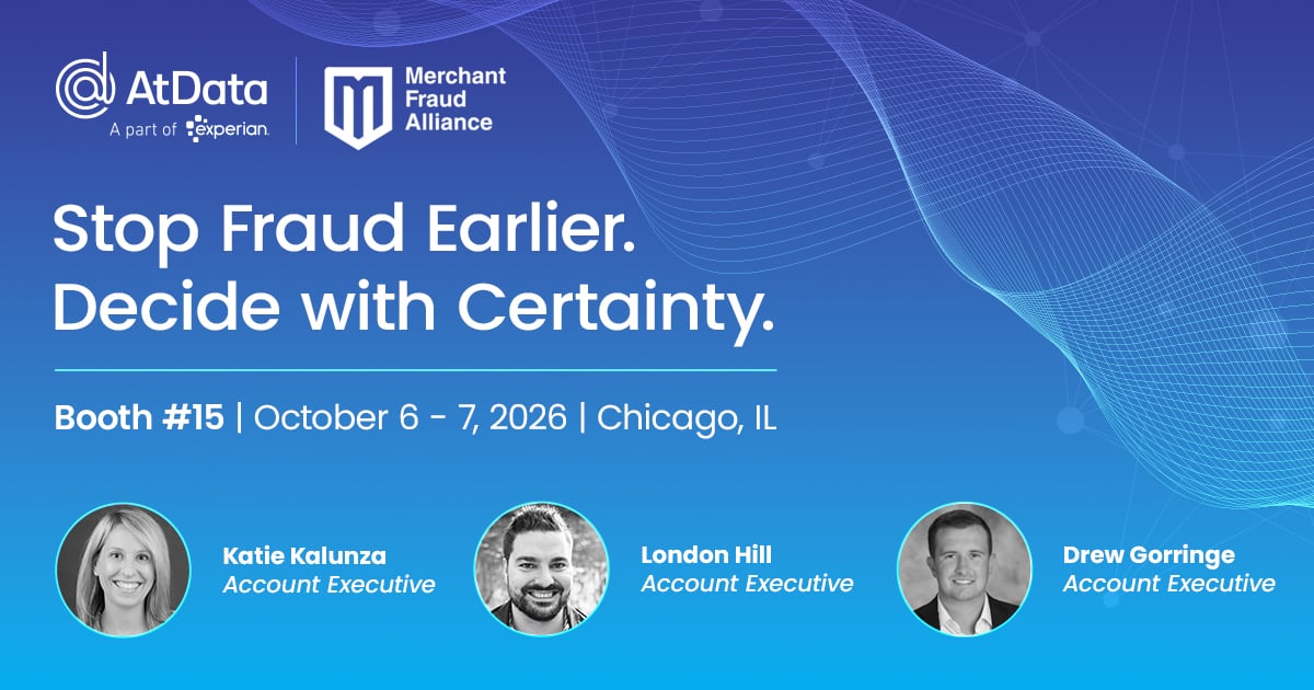 atdata's tweet photo. 🚨 Less than a week until Merchant Fraud Alliance!

If you'll be in Chicago, stop by Booth #15 to connect with Katie Kaluzna, London Hill, and Drew Gorringe to discuss trends, challenges, and strategies shaping today's fraud landscape.

📅 Book a meeting: https://t.co/VioPyz2nAs https://t.co/Bqn37eG3Qo