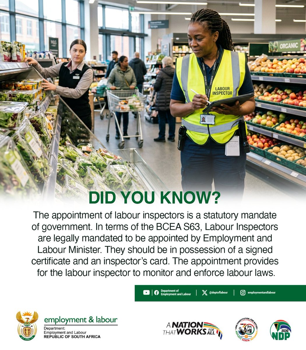 deptoflabour's tweet photo. #Yazini #ServicedeliveryZA #GovZAUpdates https://t.co/2k8tBfihR7