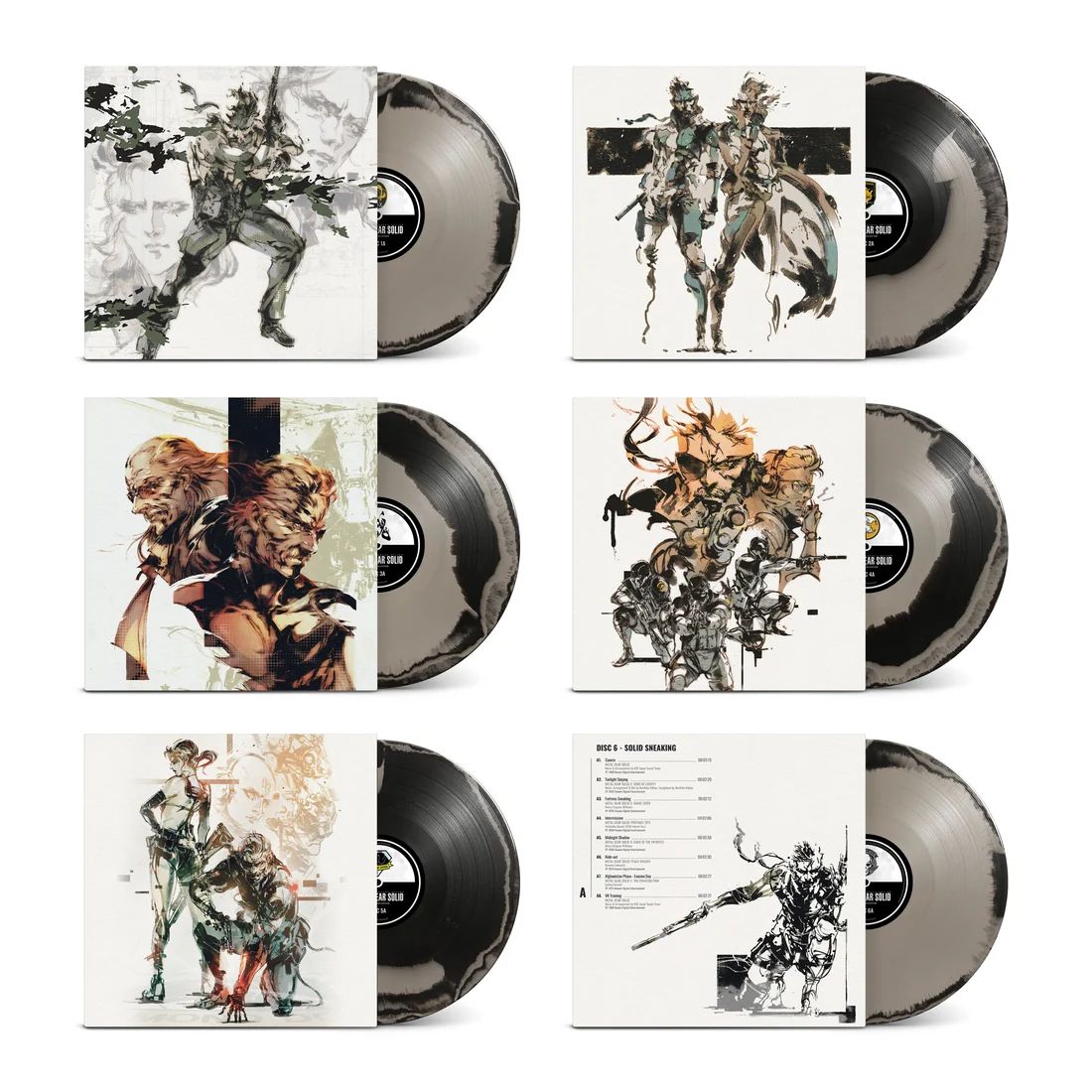 Wario64's tweet photo. Metal Gear Solid: The Vinyl Collection 6LP box set and Vinyl Selections 2LP new variants / repress up at Laced Records ($145/$42) https://t.co/THgjvqAWtP https://t.co/ODspMBbCQm