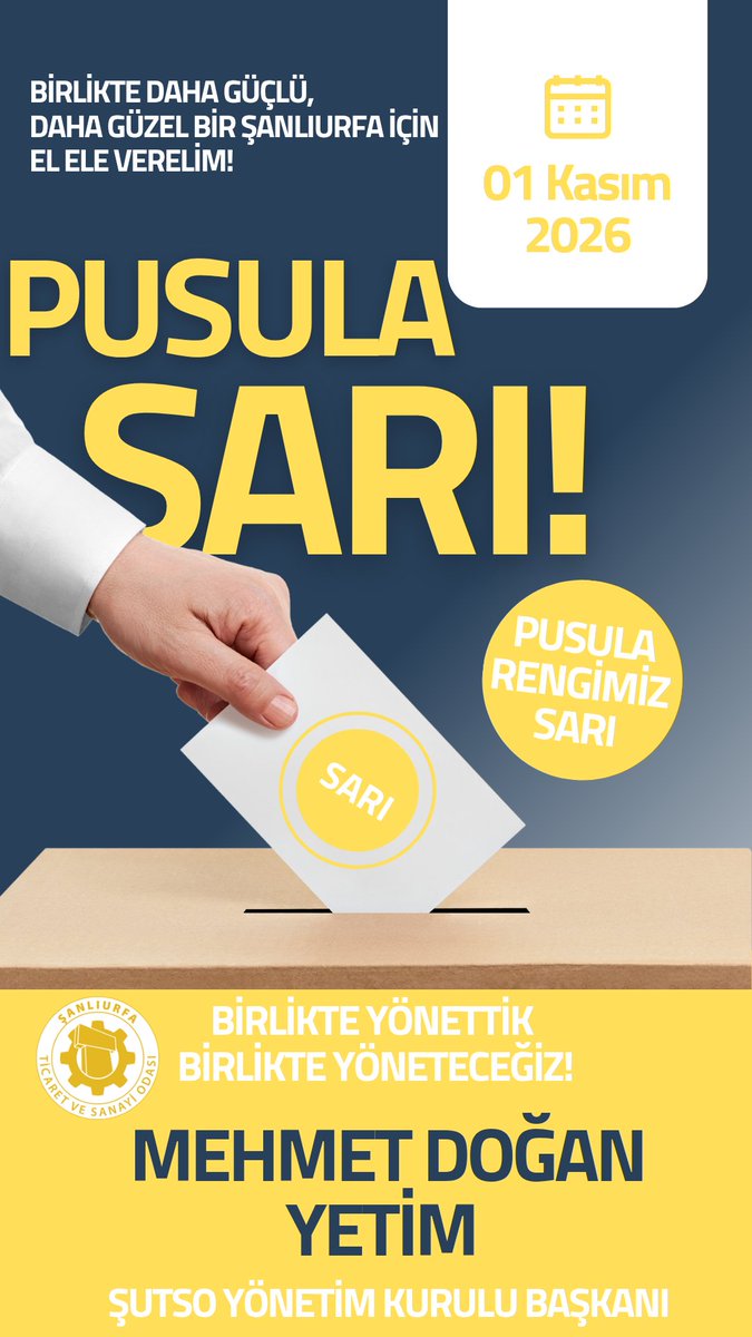 IBRAHIMKILIC571's tweet photo. Bugüne kadar yapılan icraatlar, yarının en güçlü garantisidir! 📌

Şanlıurfa’nın gelişmesi, iş dünyasının güçlenmesi ve memleketimizin daha ileriye gitmesi için adalet, ortak akıl ve yatırım şart. @mdoganyetim’in ortaya koyduğu çalışmaların daha da ileriye taşınması için birlik ve beraberlik içinde hareket etmek gerekiyor.

Bu şehir hepimizin. Urfa’nın geleceği şahsi hesaplara ve hırslara kurban edilemez.Gün ayrışma değil, birlik olma gün laf değil, daha çok çalışma ve üretme günüdür.

Dualarımızla, desteğimizle, hep birlikte daha güçlü bir Şanlıurfa için yola devam!
 🤝🟡

#ŞUTSO #Şanlıurfa #MehmetYetim #MehmetDoğanYetim #PusulamızSarı #BirlikteYöneteceğiz #OrtakAkıl #GüçlüOda #GüçlüŞanlıurfa #1Kasım2026