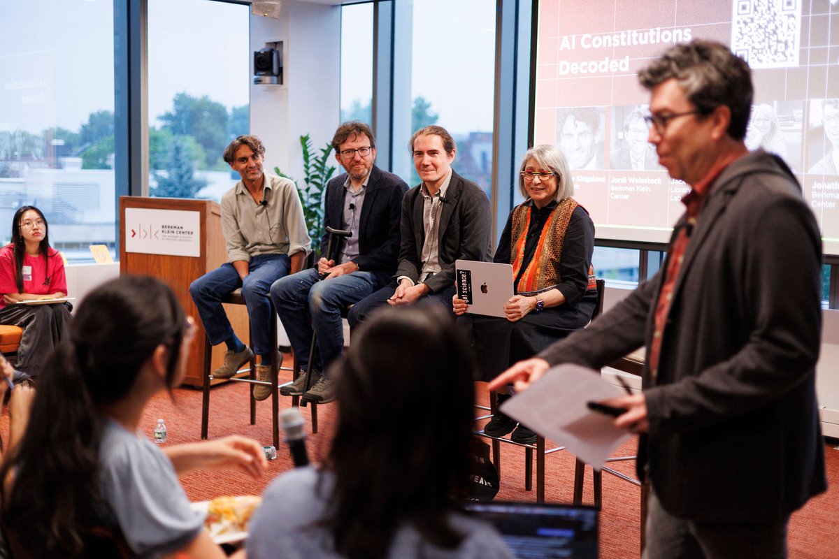 IQSS's tweet photo. Can a written “constitution” keep bias out of AI? At a recent @BKCHarvard discussion. IQSS affiliate Mahzarin Banaji (@banaji) described how she has seen persistent gender bias from LLMs in her research.

https://t.co/ngRUR7acyu

#AI #ImplicitBias #MachineLearning https://t.co/EI7cH9cEX8