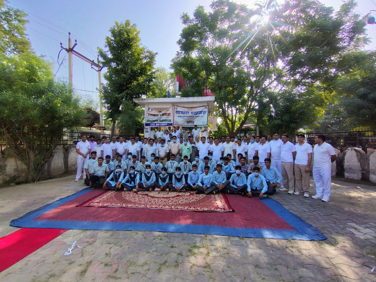 246_bncrpf's tweet photo. Shramdaan Conducted at Nayla Bus stand & Ambedkar Park under Collective action of Raj Sec and #246bn for Voluntary Shramdaan, "Ek Din Ek Ghanta Ek Saath, Collaboration of MLA, sarpanch and school children embibing youthful presence & awareness
@PMOIndia
@HMOIndia
@crpfindia https://t.co/IH2RgHpoBd