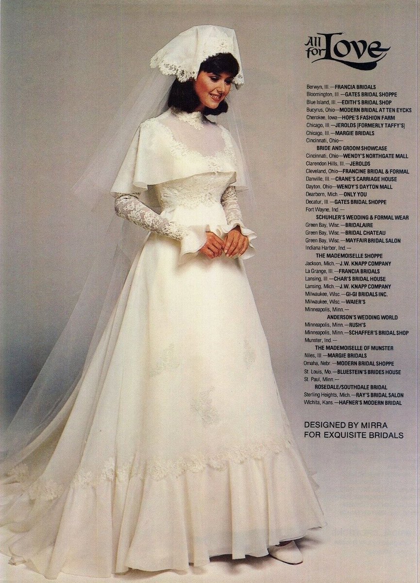 bloodstorming's tweet photo. brides magazine, 1970’s https://t.co/FSE43UZvPE