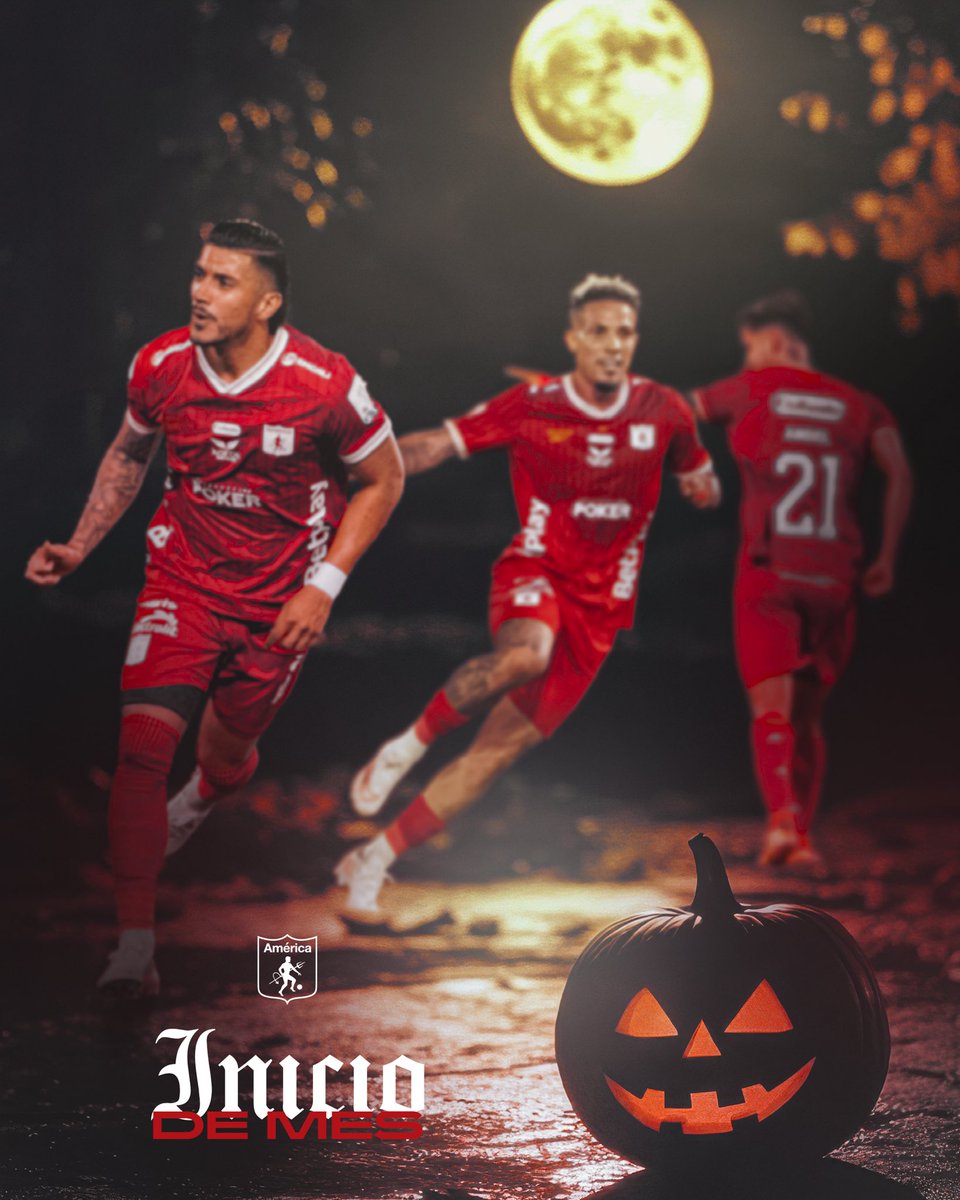 AmericadeCali's tweet photo. 🎃 Octubre comienza… y el Rojo ya está listo. 👹❤️‍🔥 https://t.co/Oz0zuAgh93