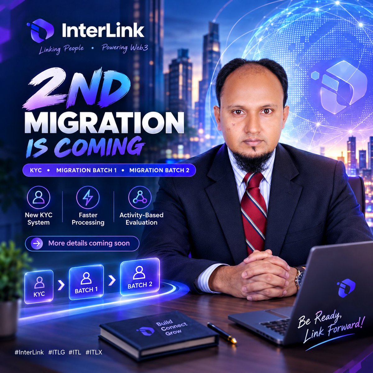 smkhan2020's tweet photo. 🚀 The next chapter begins.
InterLink's 2nd Migration is on the way—get ready to connect, grow, and move forward with the future of Web3. ⚡
#InterLink #ITLG #ITL #ITLX https://t.co/j3IjPtsF2c