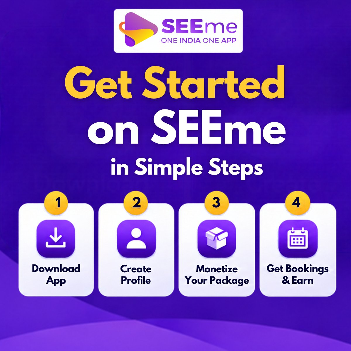 SEEme_co_in's tweet photo. Your expertise can become your next opportunity.
Create your SEEme profile, monetize packages and get booked—all with ₹0 registration cost.
Get seen. Build your presence. Grow professionally.
App: https://t.co/ZOzMe7MN5A
#SEEme #DigitalIndia #Professionals https://t.co/bKK6IelIIA
