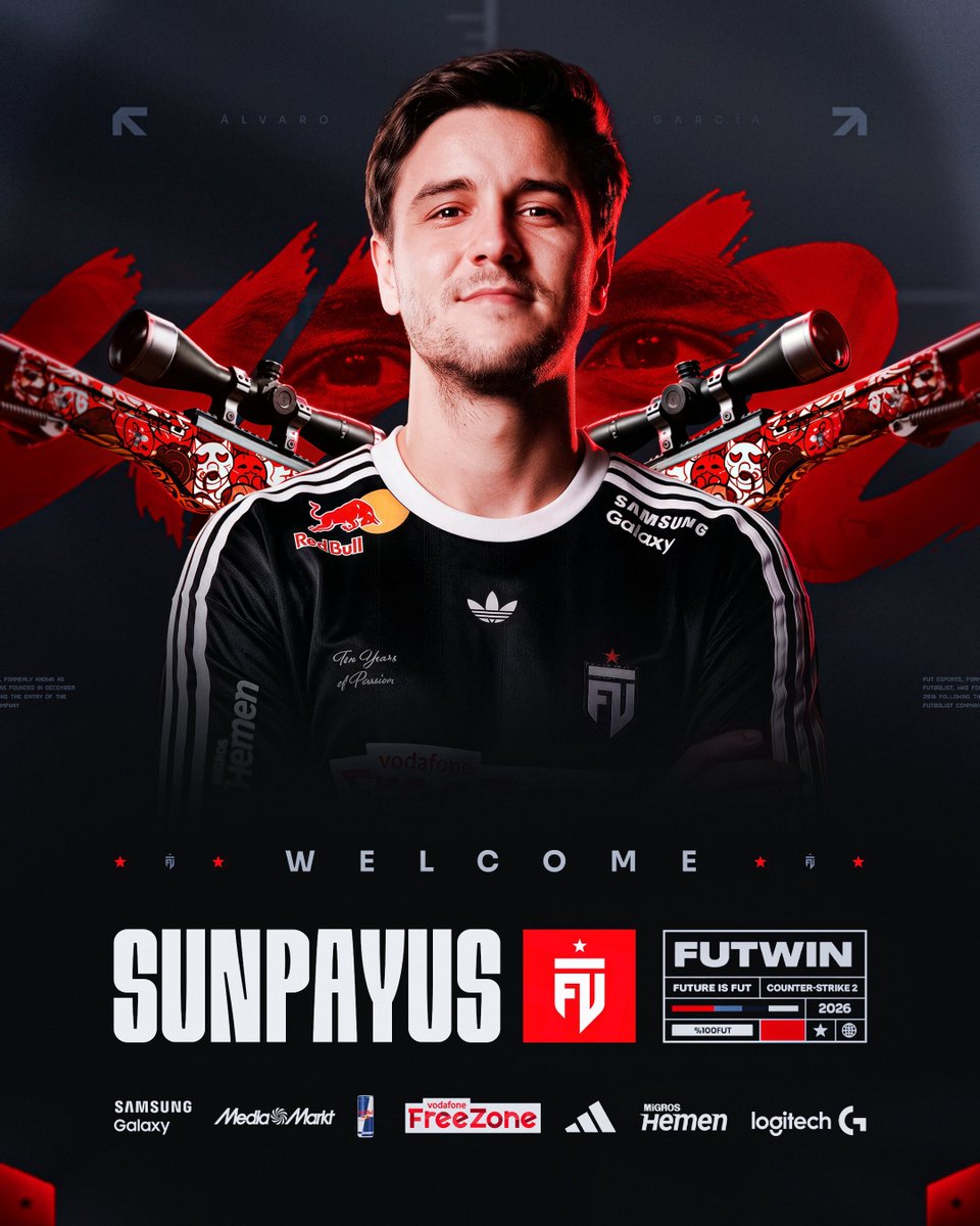 FlankEsports's tweet photo. FUT Esports, SunPayus transferini duyurdu. 

Bu hamleyle birlikte güncel kadroları: 

🇹🇷xfl0ud
🇪🇸SunPayus
🇺🇦dem0n
🇽🇰Krabeni
🇱🇹dziugss
🇭🇺coolio(Koç) https://t.co/Sx8KAa9YFr
