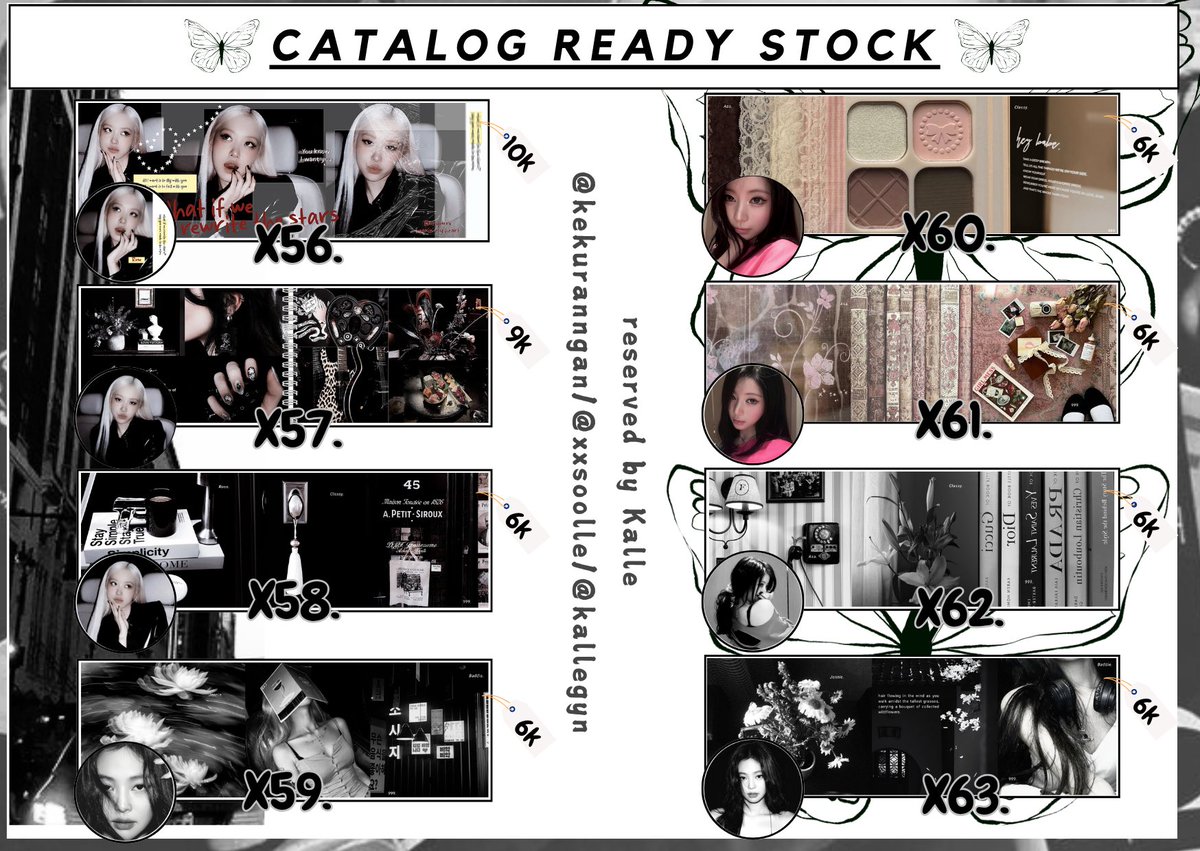 xxsoolle's tweet photo. Any interaction are appreciated🍒 

Malam! Aku kembali membawa kan 8 layout Ready stock Rose, jennie dan asa terbaru. sudah free retext &amp; dapat, Ava jpg dan juga Png nya (kecuali code X56 hanya Png saja). Jika mau bisa langsung dm 😍

#bealanja https://t.co/Rf254PH7EY