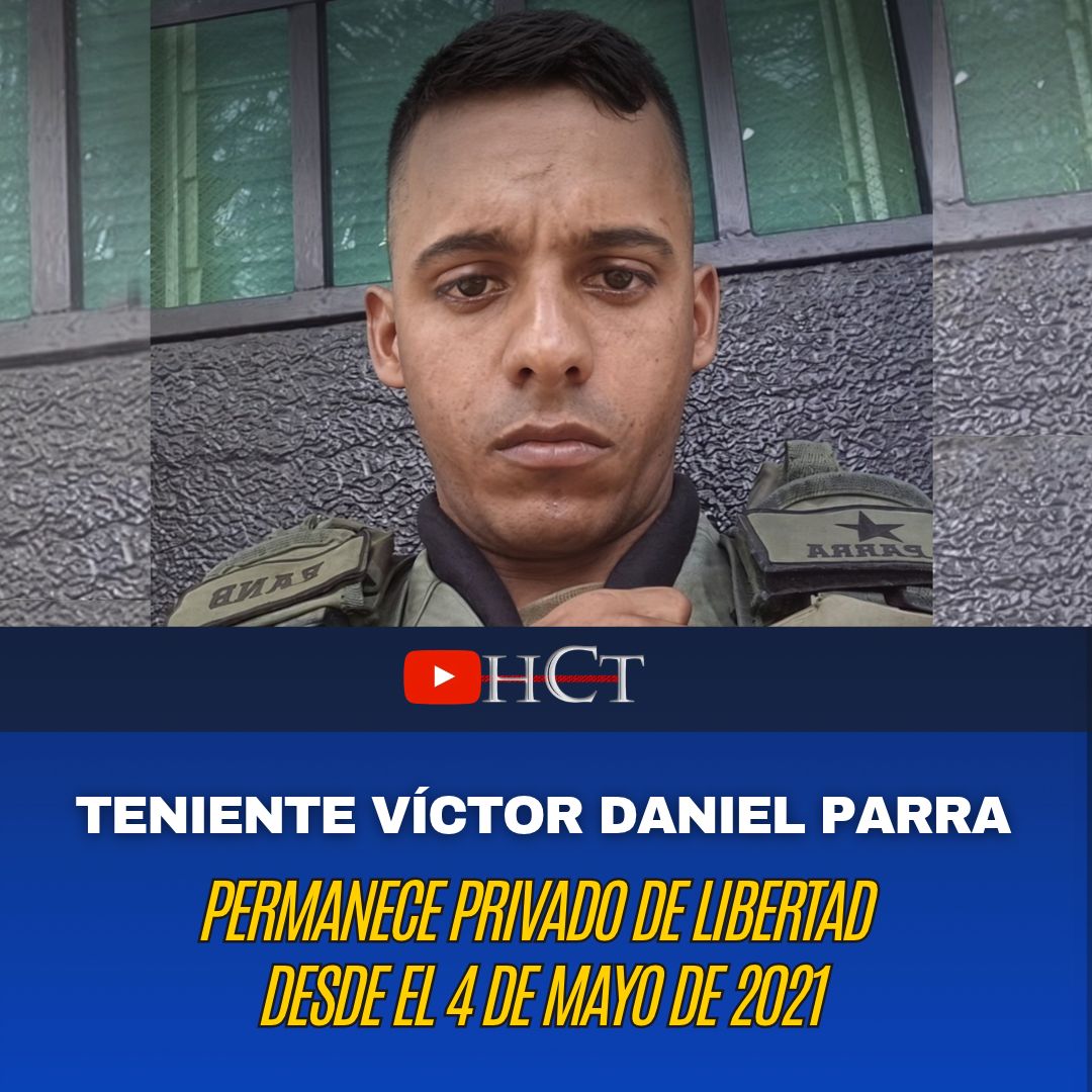 Norbey_Marin_'s tweet photo. Víctor Daniel Parra, teniente retirado del Ejército, permanece privado de libertad desde el 4 de mayo de 2021, cuando una comisión de civil y encapuchados lo sacó de un apartamento en Ciudad Caribia, La Guaira, sin orden judicial.

Su madre, Milagros Coromoto Parra, denunció desaparición forzada: la DGCIM no dio paradero ni prueba de vida. Lo señalaron por la Operación Gedeón; familiares insisten en que no participó en la incursión.
Exigimos su libertad inmediata. Que los responsables de su secuestro den la cara ante la justicia.

#LibertadParaTodos