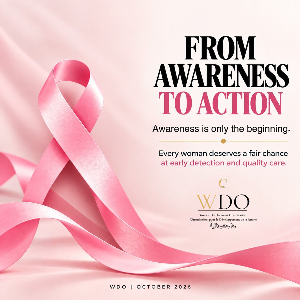 wdoodf's tweet photo. This October, WDO is moving from Awareness to Action— because every woman deserves not only to be heard, but to be supported, protected and empowered.
#WDOHealth #FromAwarenessToAction #WomensHealth #OIC #BreastCancerAwareness https://t.co/XaTNEgVNut