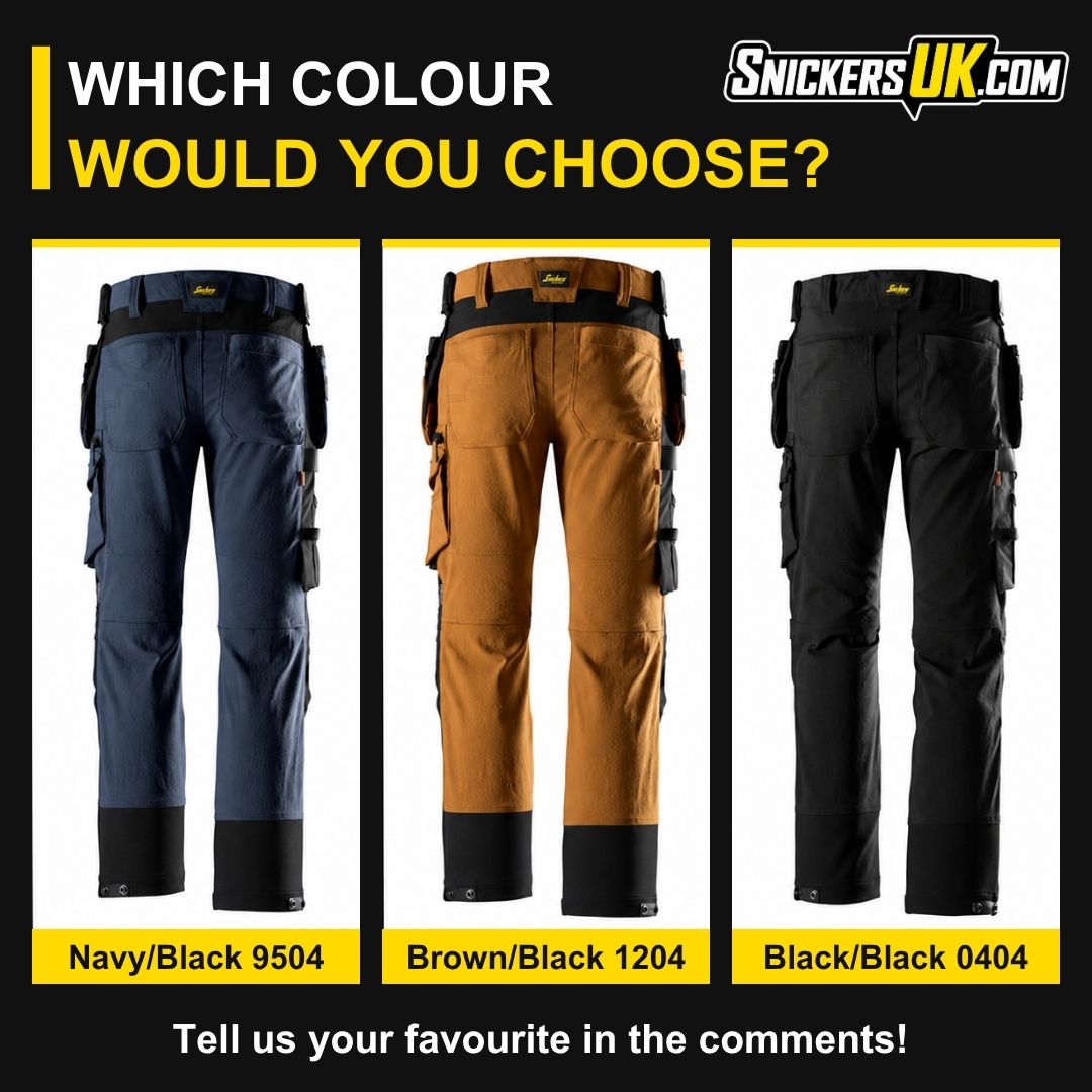 SnickersUKcom's tweet photo. JUST DROPPED! 🔥

Snickers 6220 RuffWork Stretch Trousers. Selected sizes now available to order at https://t.co/9gOChZF18O.

Navy/Black, Brown/Black or Black/Black — which gets your vote? 👇

#SnickersWorkwear #Workwear

https://t.co/Lbo7EorP41 https://t.co/glg2OghwPb
