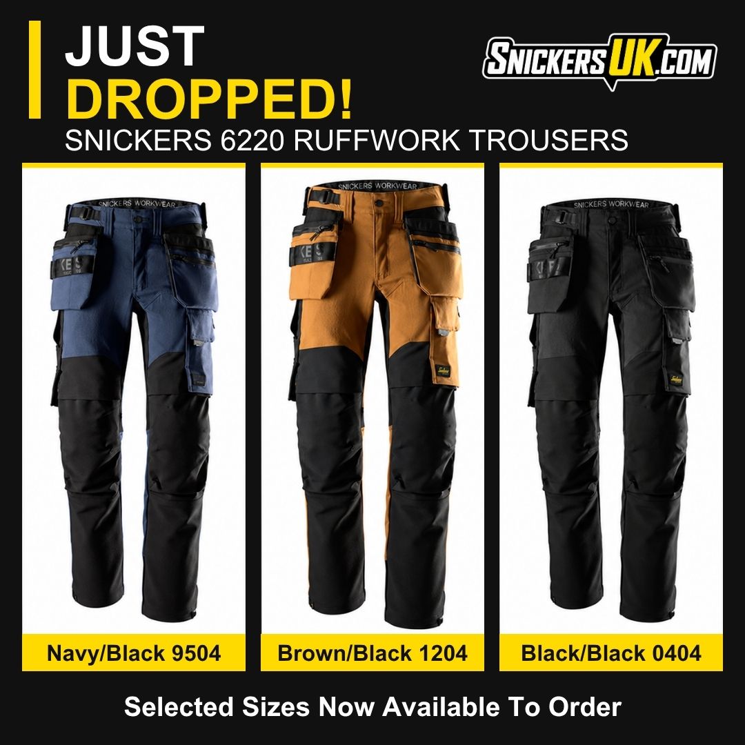 SnickersUKcom's tweet photo. JUST DROPPED! 🔥

Snickers 6220 RuffWork Stretch Trousers. Selected sizes now available to order at https://t.co/9gOChZF18O.

Navy/Black, Brown/Black or Black/Black — which gets your vote? 👇

#SnickersWorkwear #Workwear

https://t.co/Lbo7EorP41 https://t.co/glg2OghwPb