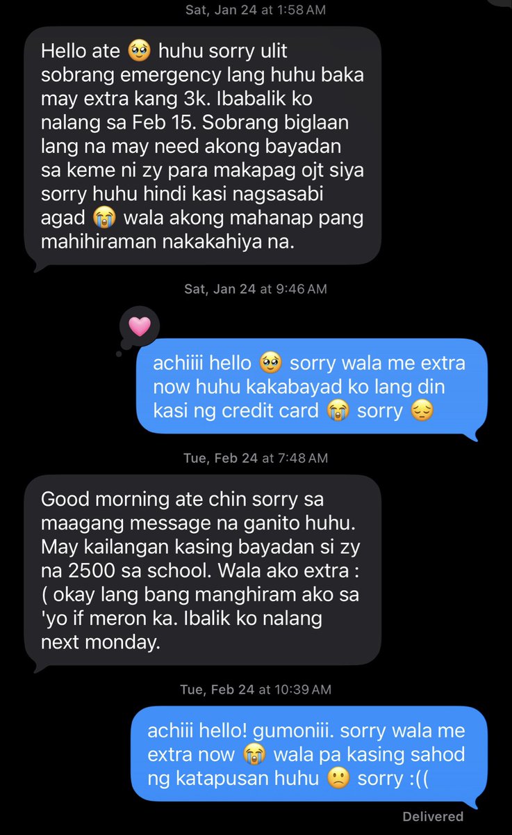 forcherryhan_'s tweet photo. na para bang happy monthsary na bati kasi saktong 24th of the month ang chat #noticing https://t.co/okWn79pnUi
