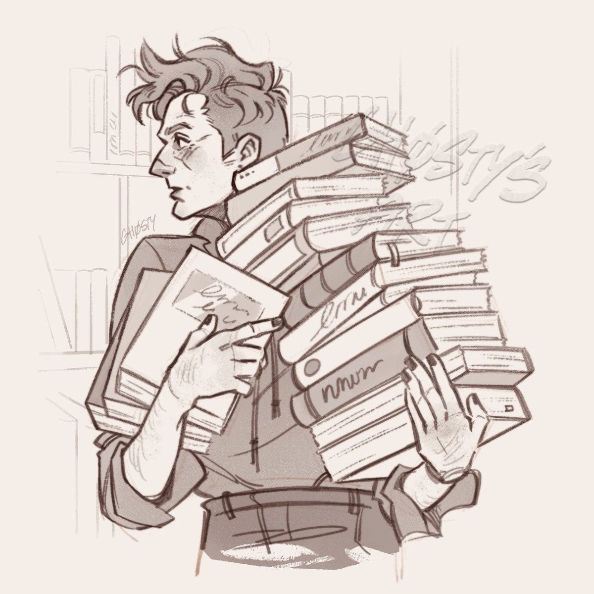 itsghostyxx's tweet photo. Housewife Crowley 📚
#GoodOmens #Crowley #Aziracrow https://t.co/gmiNp2NFGx