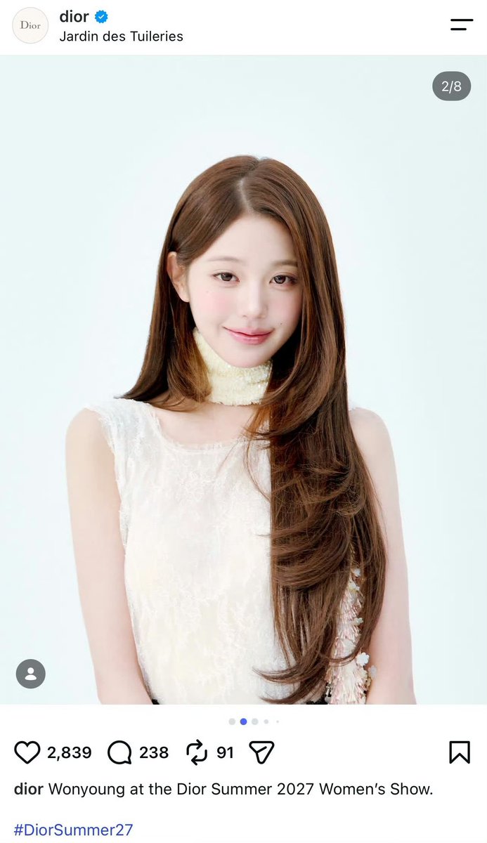 forevercute0831's tweet photo. Wonyoung in Dior is proof that some people are just built for high fashion and she is one of them.

WONYOUNG IN DIOR
#WonyoungDiorSummer27
#JANGWONYOUNG
#WONYOUNG
#DiorSummer27 @Dior https://t.co/c4qtpWgCdq