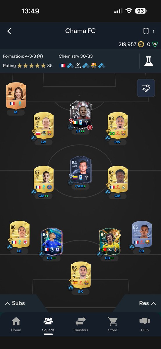100tFurious's tweet photo. @Coach_Venny Not sure who to get I packed raphinha and have 400 more gallery tokens https://t.co/hra7HPGf1I