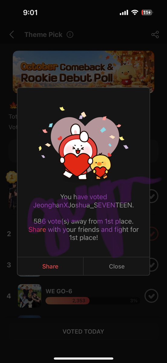 gwyn_svt's tweet photo. Please don’t stop voting for JxJ on CHOEAEDOL! Drop your daily botes before reset! LETS CATCH UP!

‼️NO COLLECTIONS NEEDED‼️ https://t.co/zUfwHv7AS5