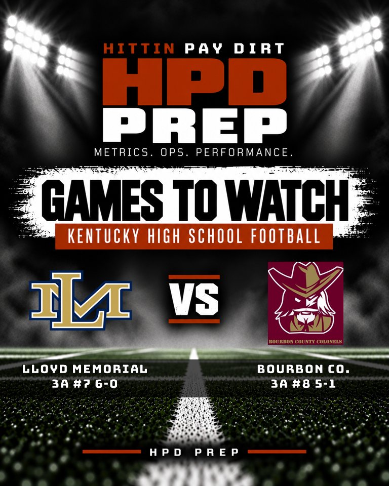 HPDPrep's tweet photo. WEEK 7 – KENTUCKY GAMES TO WATCH 🏈

15 Kentucky high school football matchups to watch across the state – ranked teams, rivalry games and important matchups as we move deeper into the season.

Which game are you watching this week?

HITTIN PAY DIRT – HPD PREP
Metrics. Ops. Performance.
#KHSAA #KYFootball #KYHSFB #KYPreps #HPDPrep