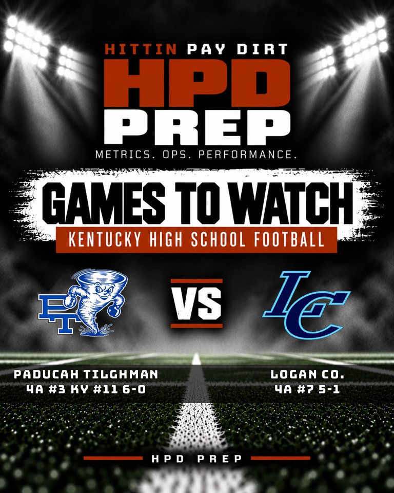 HPDPrep's tweet photo. WEEK 7 – KENTUCKY GAMES TO WATCH 🏈

15 Kentucky high school football matchups to watch across the state – ranked teams, rivalry games and important matchups as we move deeper into the season.

Which game are you watching this week?

HITTIN PAY DIRT – HPD PREP
Metrics. Ops. Performance.
#KHSAA #KYFootball #KYHSFB #KYPreps #HPDPrep