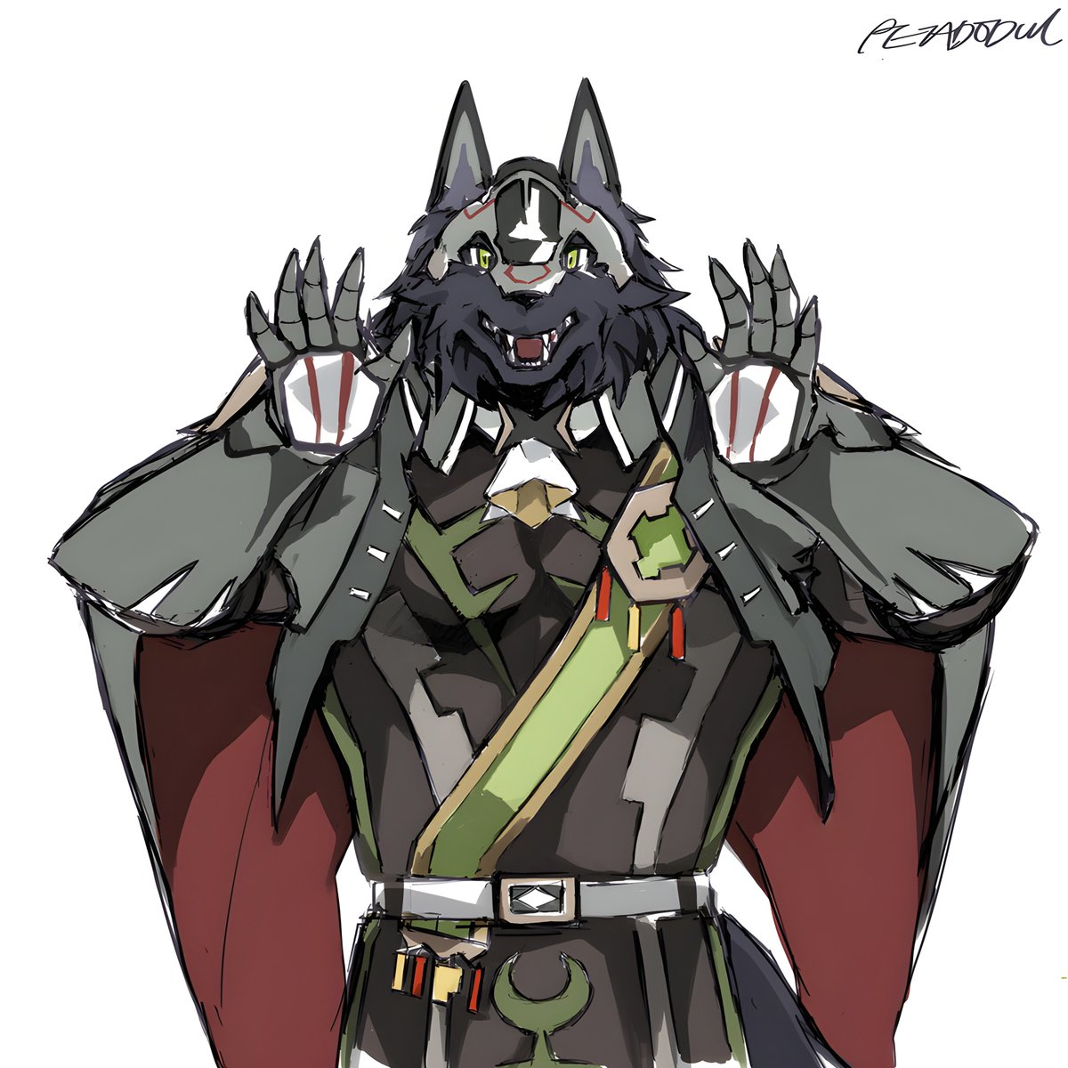 PETADODu's tweet photo. Doodle ~上色途中oao
ルールーランドへようこそ・ロルフさん
(??????
🤣🥰🤗
#ケモノ #獣人 #WORLDFLIPPER #火狼 #黒狼の自由騎士・ロルフ #ワールドフリッパー #ロルフ #ワーフリ #オスケモ https://t.co/76io7YgmbT