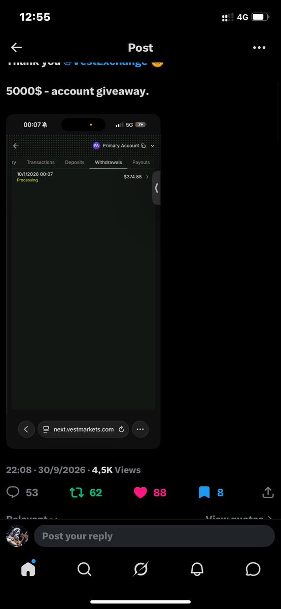 fvg_ttoott's tweet photo. @svjroadstaar @VestExchange Liked retweeted 
&amp;
Register with : SVJ❤️ https://t.co/ogXVCoLpG8