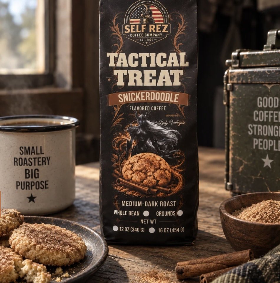 LadyValkyrie96's tweet photo. Have you grabbed your bag of Tactical Treat (Snickerdoodle) yet from Self Rez Coffee?!
When we hit 50 bags sold we do a giveaway!
Use a creator code at checkout to save $
#coffee #coffeelovers #snickerdoodle #treat @SelfRezCoffeeCo
🔗⬇️ in comments https://t.co/Co2qv5kpxS