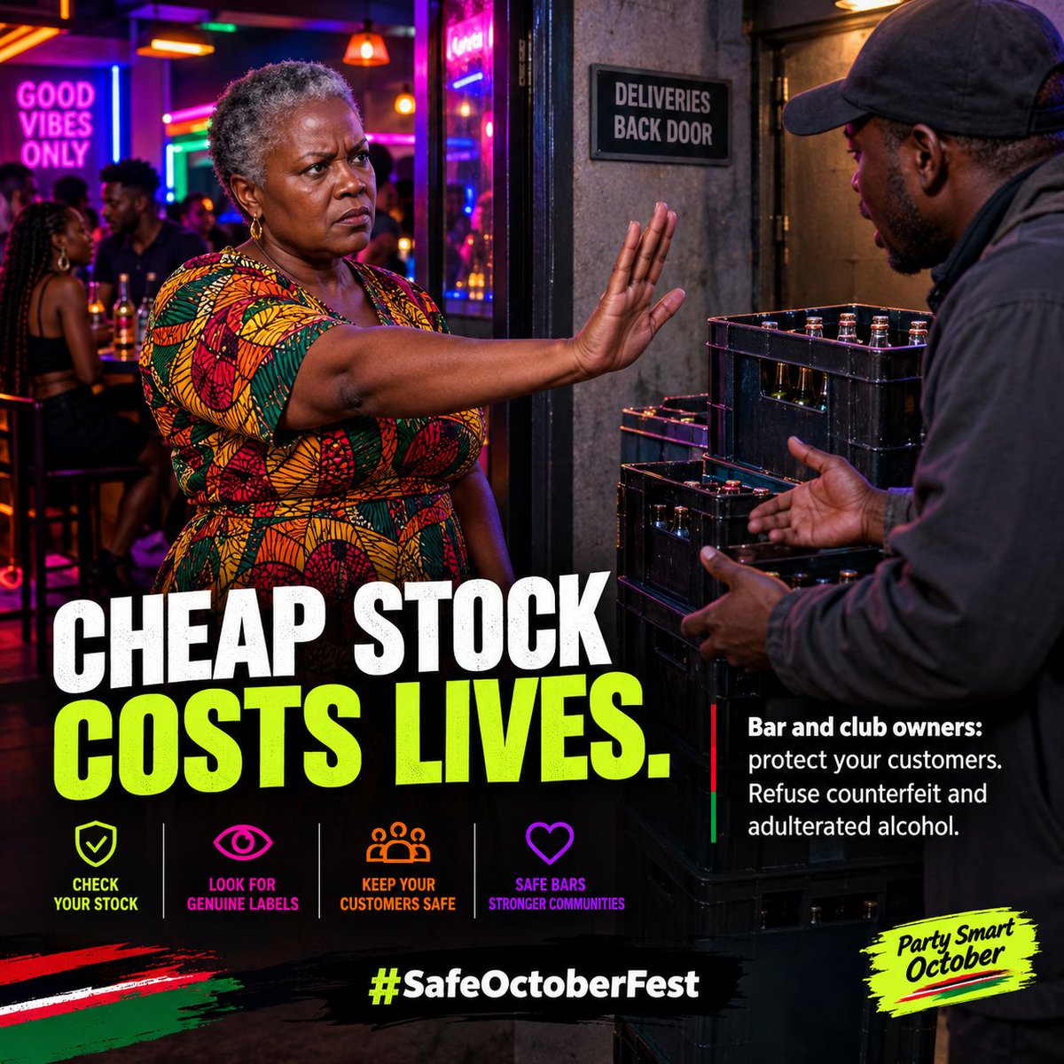 SwtDee1's tweet photo. Remember: Peer pressure has no place in a real vibe. Party Smart October is about knowing your limits and having each other's backs. #SafeOctoberFest https://t.co/GbvKWTL6kc