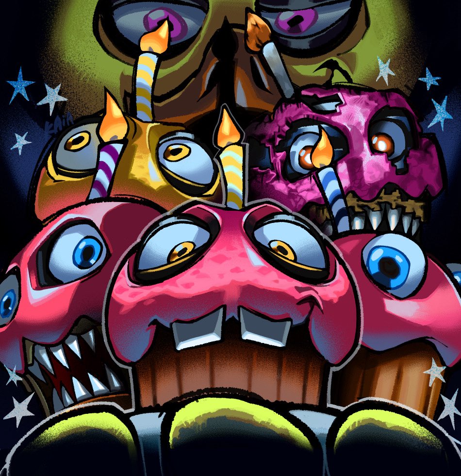 2ma2ma_kai's tweet photo. 🧁🧁🧁 #FNAF https://t.co/MQT8jMUncJ
