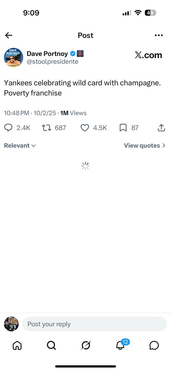 JetsFanHater's tweet photo. @stoolpresidente So is this your new scheduled tweet after losing your the Yankees every year?? https://t.co/3wneX0tZrA