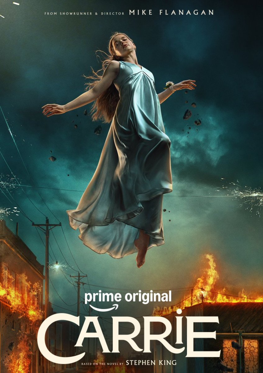 CINEMA505's tweet photo. 'CARRIE', nova série de Mike Flanagan (A Maldição da Residência Hill) está com 89% de aprovação da crítica no Rotten Tomatoes.

Estreia em 7 de outubro no Prime Video. https://t.co/svFZj8EgK1