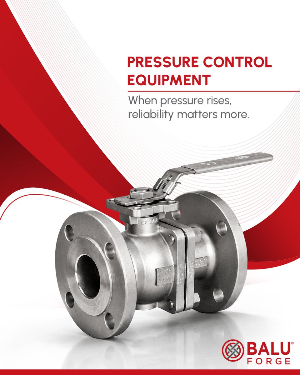 BaluForge's tweet photo. Balu Forge manufactures components for pressurecontrol applications including blowout preventers, control valves and manifolds. 

Engineered for high-pressure, high-temperature and critical oilfield environments.
.
.
.
#BaluForge #Forging https://t.co/6w8OsBRWci